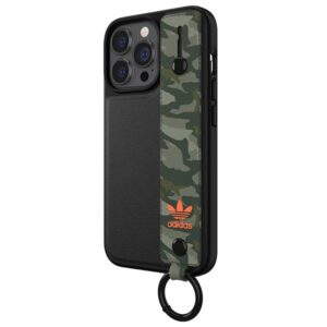 Adidas OR Hand Strap dėklas Apple iPhone 13 Pro/13 6,1" juodos spalvos-žalios spalvos 47111 - Image 2