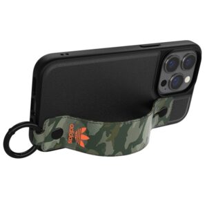 Adidas OR Hand Strap dėklas Apple iPhone 13 Pro/13 6,1" juodos spalvos-žalios spalvos 47111 - Image 5