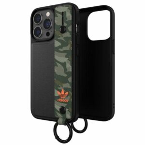 Adidas OR Hand Strap dėklas Apple iPhone 13 Pro/13 6,1" juodos spalvos-žalios spalvos 47111 - Image 7