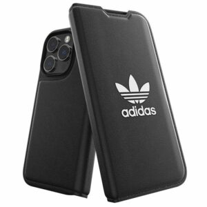 Adidas OR Booklet Dėklas BASIC Apple iPhone 14Pro 6.1" juodos spalvos baltos spalvos 50182