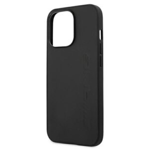AMG AMHCP13LDOLBK Apple iPhone 13 Pro / 13 6,1" juodos spalvos kietas dėklas Leather Hot Stamped - Image 6