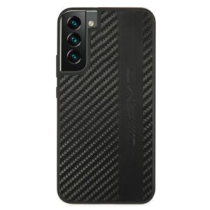 AMG AMHCS22MBLSCA S22+ S906 juodos spalvos kietas dėklas Carbon Stripe&Embossed - Image 3