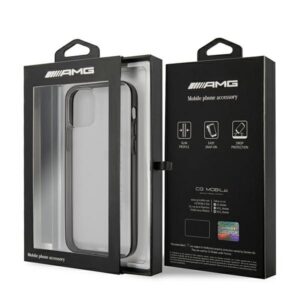 AMG AMHCP12LAESLBK Apple iPhone 12 Pro Max skaidrus kietas dėklas Metallic Painted - Image 8
