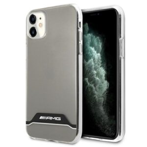 AMG AMHCN61TCBW Apple iPhone 11 6,1" skaidrus kietas dėklas Electroplate juodos spalvos&baltos spalvos