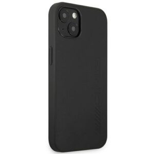 AMG AMHCP14MDOLBK Apple iPhone 14 Plus / 15 Plus 6.7" juodos spalvos kietas dėklas with Leather Hot Stamped design - Image 4