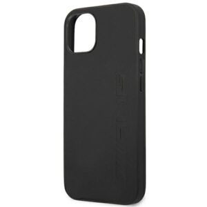 AMG AMHCP14MDOLBK Apple iPhone 14 Plus / 15 Plus 6.7" juodos spalvos kietas dėklas with Leather Hot Stamped design - Image 6