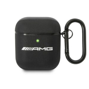 AMG AMA2SLWK AirPods dėklas juodos spalvos Leather - Image 1