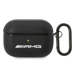 AMG AMAPSLWK AirPods Pro dėklas juodos spalvos Leather - Image 1