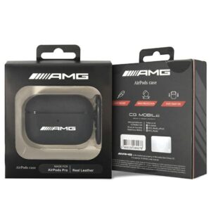 AMG AMAPSLWK AirPods Pro dėklas juodos spalvos Leather - Image 3