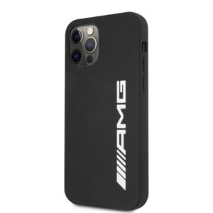 AMG AMHCP12LSGLBGN Apple iPhone 12 Pro Max 6.7" juodos spalvos kietas dėklas with Silicone Big Logo - Image 2