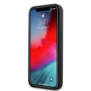 AMG AMHCP12LSGLBGN Apple iPhone 12 Pro Max 6.7" juodos spalvos kietas dėklas with Silicone Big Logo - Image 5