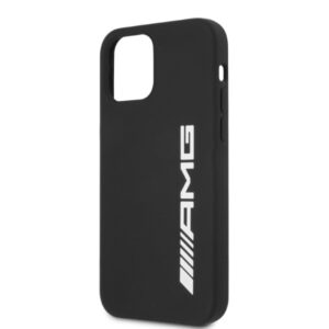 AMG AMHCP12LSGLBGN Apple iPhone 12 Pro Max 6.7" juodos spalvos kietas dėklas with Silicone Big Logo - Image 6