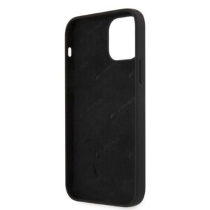 AMG AMHCP12LSGLBGN Apple iPhone 12 Pro Max 6.7" juodos spalvos kietas dėklas with Silicone Big Logo - Image 7