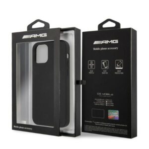 AMG AMHCP12LSGLBGN Apple iPhone 12 Pro Max 6.7" juodos spalvos kietas dėklas with Silicone Big Logo - Image 8