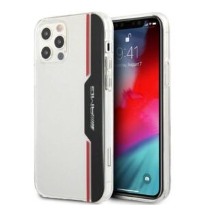 AMG AMHCP12MTVLBR Apple iPhone 12/12 Pro 6.1" skaidrus kietas dėklas with Electroplate Vertical design - Image 1