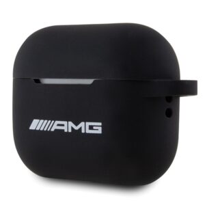 AMG AMAP2RBK AirPods Pro 2 (2022/2023) dėklas juodos spalvos Silicone with baltos spalvos Logo - Image 3