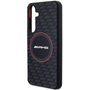 AMG AMHMS24M23SMRK S24+ S926 juodos spalvos kietas dėklas with Silicone Carbon Pattern and MagSafe - Image 6
