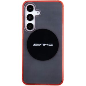 AMG AMHMS24S23HBCK S24 S921 juodos spalvos kietas dėklas with skaidrus Bicolor and MagSafe - Image 3