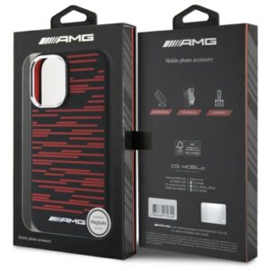 AMG AMHMP16S24SSRRK Apple iPhone 16 6.1" juodos spalvos kietas dėklas Silicone Graphics MagSafe - Image 8