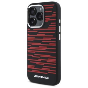AMG AMHMP16X24SSRRK Apple iPhone 16 Pro Max 6.9" juodos spalvos kietas dėklas Silicone Graphics MagSafe - Image 2