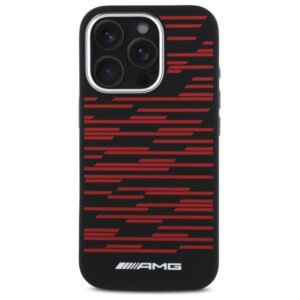 AMG AMHMP16X24SSRRK Apple iPhone 16 Pro Max 6.9" juodos spalvos kietas dėklas Silicone Graphics MagSafe - Image 3