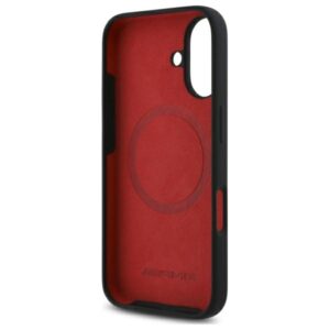 AMG AMHMP16S2SCFR Apple iPhone 16 6,1" juodos spalvos kietas dėklas Checkered Flag Pattern MagSafe - Image 7