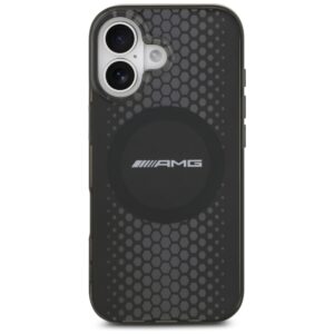 Dėklas AMG Double Layer skaidrus Graphics MagSafe Apple iPhone 17 juodos spalvos - Image 3