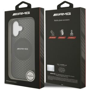 Dėklas AMG Double Layer skaidrus Graphics MagSafe Apple iPhone 17 juodos spalvos - Image 8