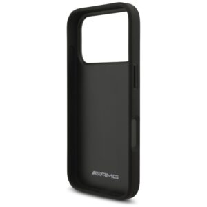 Dėklas AMG Leather Debossed Lines Logo Apple iPhone 17 Pro juodos spalvos - Image 7