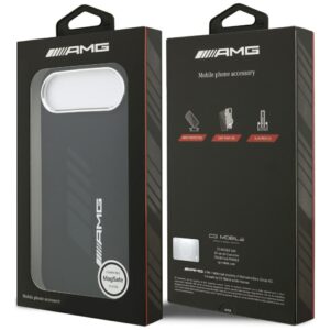 AMG Silicone Oversize Rhombs MagSafe dėklas Apple iPhone Air juodos spalvos - Image 8