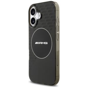 AMG Double Layer Transparent Smocked MagSafe dėklas Apple iPhone 17 juodos spalvos - Image 2