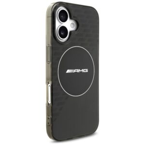 AMG Double Layer Transparent Smocked MagSafe dėklas Apple iPhone 17 juodos spalvos - Image 4