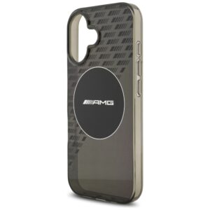 AMG Double Layer Transparent Smocked MagSafe dėklas Apple iPhone 17 juodos spalvos - Image 6