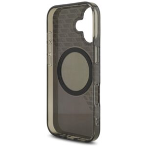 AMG Double Layer Transparent Smocked MagSafe dėklas Apple iPhone 17 juodos spalvos - Image 7