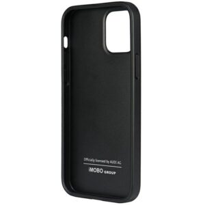 Audi Synthetic Leather Apple iPhone 12 / 12 Pro 6.1" juodos spalvos kietas dėklas AU-TPUPCIP12 P-TT/D1-BK - Image 6