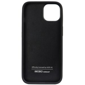 Audi Genuine Leather Apple iPhone 14 / 15 / 13 6.1" juodos spalvos kietas dėklas AU-TPUPCIP14-Q8/D1-BK - Image 4