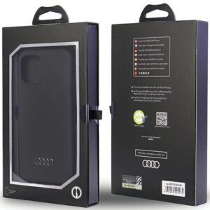 Audi Silicone Dėklas Apple iPhone 12 / 12 Pro 6.1" juodos spalvos kietas dėklas AU-LSRIP12 P-Q3/D1-BK - Image 7