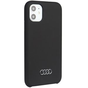 Audi Silicone Dėklas Apple iPhone 12 / 12 Pro 6.1" juodos spalvos kietas dėklas AU-LSRIP12 P-Q3/D1-BK - Image 2