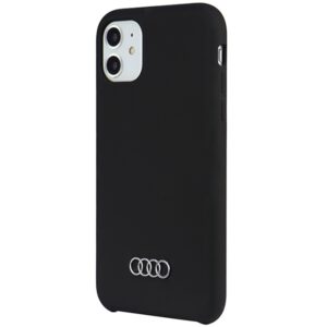 Audi Silicone Dėklas Apple iPhone 12 / 12 Pro 6.1" juodos spalvos kietas dėklas AU-LSRIP12 P-Q3/D1-BK - Image 3
