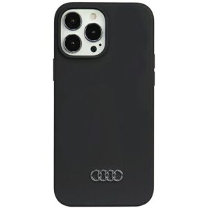 Audi Silicone Dėklas Apple iPhone 13 Pro Max 6.7" juodos spalvos kietas dėklas AU-LSRIP13 PM-Q3/D1-BK - Image 1