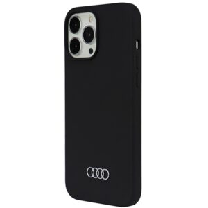 Audi Silicone Dėklas Apple iPhone 13 Pro Max 6.7" juodos spalvos kietas dėklas AU-LSRIP13 PM-Q3/D1-BK - Image 3