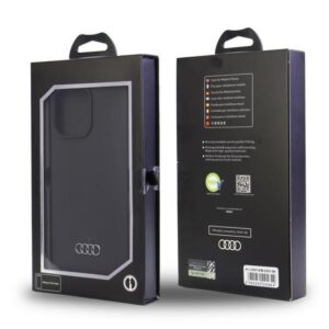 Audi Silicone Dėklas Apple iPhone 13 Pro Max 6.7" juodos spalvos kietas dėklas AU-LSRIP13 PM-Q3/D1-BK - Image 7