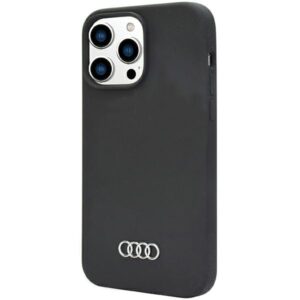 Audi Silicone Dėklas Apple iPhone 14 Pro Max 6.7" juodos spalvos kietas dėklas AU-LSRIP14PM-Q3/D1-BK - Image 3