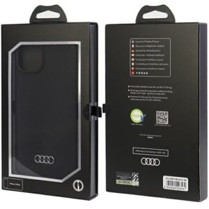 Audi Silicone Dėklas Apple iPhone 15 Plus / 14 Plus 6.7" juodos spalvos kietas dėklas AU-LSRIP15M-Q3/D1-BK - Image 7