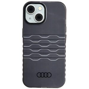Audi IML MagSafe Dėklas Apple iPhone 15 / 14 / 13 6.1" juodos spalvos hardcase AU-IMLMIP15-A6/D3-BK - Image 1
