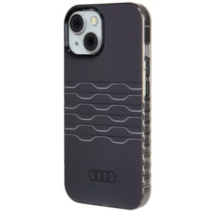 Audi IML MagSafe Dėklas Apple iPhone 15 / 14 / 13 6.1" juodos spalvos hardcase AU-IMLMIP15-A6/D3-BK - Image 2