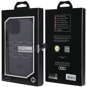 Audi IML MagSafe Dėklas Apple iPhone 15 / 14 / 13 6.1" juodos spalvos hardcase AU-IMLMIP15-A6/D3-BK - Image 7