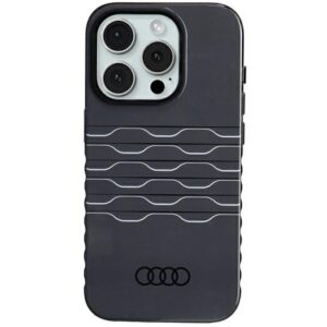 Audi IML MagSafe Dėklas Apple iPhone 15 Pro 6.1" juodos spalvos hardcase AU-IMLMIP15P-A6/D3-BK - Image 1