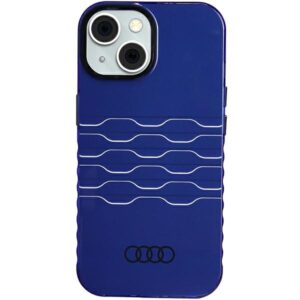 Audi IML MagSafe Dėklas Apple iPhone 15 / 14 / 13 6.1" mėlynos spalvos hardcase AU-IMLMIP15-A6/D3-BE - Image 1