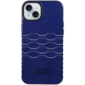 Audi IML MagSafe Dėklas Apple iPhone 15 Plus / 14 Plus 6.7" mėlynos spalvos hardcase AU-IMLMIP15M-A6/D3-B - Image 1